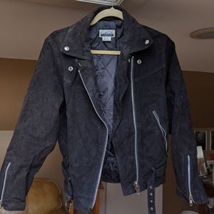 Vintage suede biker jacket